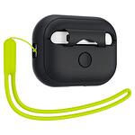 Кейс Spigen Silicone Fit за AirPods Pro 1/2 black/phantom green