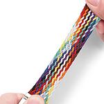 Каишка Braided Band Rainbow за Apple Watch SE, 8, 7, 6, 5, 4, 3, 2, 1 (41, 40, 38 mm)