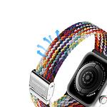 Каишка Braided Band Rainbow за Apple Watch SE, 8, 7, 6, 5, 4, 3, 2, 1 (41, 40, 38 mm)