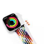 Каишка Braided Band Rainbow за Apple Watch SE, 8, 7, 6, 5, 4, 3, 2, 1 (41, 40, 38 mm)