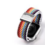 Каишка Braided Band Pale stripes за Apple Watch Ultra, SE, 8, 7, 6, 5, 4, 3, 2, 1 (49, 45, 44, 42 mm)