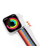 Каишка Braided Band Pale stripes за Apple Watch Ultra, SE, 8, 7, 6, 5, 4, 3, 2, 1 (49, 45, 44, 42 mm)