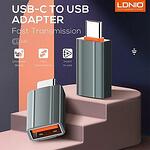 Адаптер Ldnio USB male to Type-C female