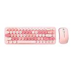 Комплект безжична клавиатура + мишка MOFII Bean 2.4G (Pink)