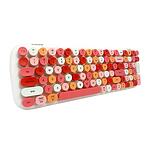 Bluetooth клавиатура  MOFII Candy Bluetooth (White-Pink) за iPad, Android и Windows