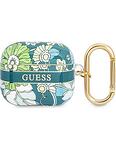 Кейс Guess за Apple Airpods 3 Green Flower Strap Colection