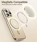 Кейс Tech Protect Magсhine Magsafe за iPhone 15 Pro Max Gold