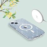 Кейс Tech Protect Flexair Hybrid MagSafe за iPhone 15 Pro Max Glitter Clear