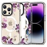 Кейс Tech Protect Magmood MagSafe за iPhone 15 Pro Max Spring Flower