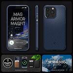 Кейс Spigen Core Armor Mag MagSafe за iPhone 15 Pro Navy Blue