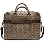 Оригинална чанта GUESS 4G Printed Stripes Laptop Bag 16 Brown