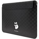 Калъф Karl Lagerfeld Saffiano Monogram Choupette за Лаптоп и MacBook 16" Black