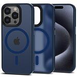 Калъф Tech Protect Magmat MagSafe за iPhone 15 Pro Matte Navy