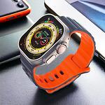 Силиконова каишка GEAR4 Two Tone Sport Band за Apple Watch Ultra 1/ 2 Navy/Orange