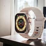 Силиконова каишка GEAR4 Two Tone Sport Band за Apple Watch Ultra 1/ 2 Nude/White