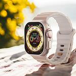 Силиконова каишка GEAR4 Two Tone Sport Band за Apple Watch Ultra 1/ 2 Nude/White