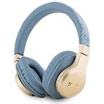 Слушалки Bluetooth Guess on-ear GUBH604GEMB Blue 4G Script