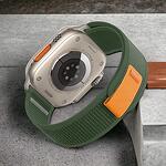Каишка TechVibe Nylon за APPLE WATCH Ultra 1/2 49mm Green/Orange