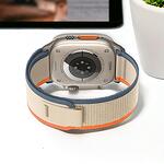 Каишка TechVibe Nylon за APPLE WATCH Ultra 1/2 49mm blue/sand/orange