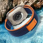 Каишка TechVibe Nylon за APPLE WATCH Ultra 1/2 49mm Blue/Orange
