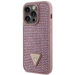 Кейс Guess Rhinestone Triangle за iPhone 14 Pro 6.1" Pink