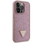 Кейс Guess Rhinestone Triangle за iPhone 14 Pro 6.1" Pink