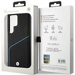 Кейс BMW Hardcase Signature Leather Textured & Line MagSafe за Samsung Galaxy S24 Ultra