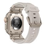 Силиконова каишка TechVibe Metal Steel за Apple Watch Ultra 1/2 Sand