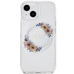 Оригинален кейс GUESS GUHMP15SHFWFCT за iPhone 15 MagSafe прозрачен