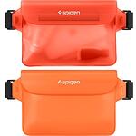 Универсална водоустойчива чанта Spigen A620 Orange 2 Pack