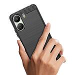 Кейс Tech Protect TPUCARBON за Xiaomi Redmi 13C Black