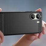 Кейс Tech Protect TPUCARBON за Xiaomi Redmi 13C Black