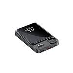 Techsuit - Безжична мобилна батерия с технология MagSafe (PB-WM1) - 2x Type-C, USB, бутон ON/OFF с цифров дисплей, 22.5W, 10000mAh - Черен