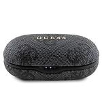 TWS слушалки Guess 4G Metal Bluetooth с ENC докинг станция - черни