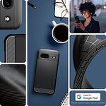 Spigen Rugged Armor Калъф за Google Pixel 8A, Матов Черен