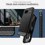 Spigen Rugged Armor Калъф за Google Pixel 8A, Матов Черен