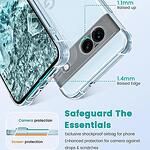 Techsuit Shockproof Clear Silicone Калъф за Google Pixel 9 Pro, Прозрачен