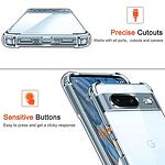 Techsuit Shockproof Clear Silicone Калъф за Google Pixel 8a, Прозрачен