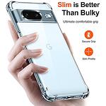 Techsuit Shockproof Clear Silicone Калъф за Google Pixel 8a, Прозрачен