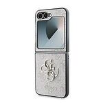 Original Case GUESS Leather 4G Metal Logo GUHCZF64GMGBR за Samsung Galaxy Z Flip 6 - Розов