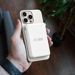 Външна батерия TECH-PROTECT PB31 Lifemag MagSafe Power Bank 10000mAh - Бяла