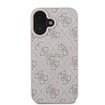 Кейс GUESS Hardcore 4G Classic MagSafe за iPhone 16 - розов