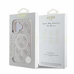 Кейс GUESS Hardcore 4G Classic MagSafe за iPhone 16 - розов