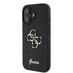 Оригинален кейс GUESS Hardcase Fixed Glitter Big 4G GUHCP16SHG4SGD за iPhone 16 - Черен