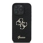 Оригинален кейс GUESS Hardcase Fixed Glitter Big 4G GUHCP16LHG4SGK за iPhone 16 Pro - Черен