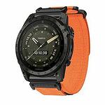 Каишка Techsuit Nylon за Garmin Fenix 5 / 6 / 6 PRO / 7 - Оранжева