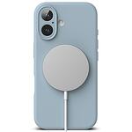 Кейс RINGKE SILICONE MAGNETIC MAGSAFE за iPhone 16 - Син