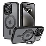 Кейс TECH-PROTECT MAGRING MagSafe за iPhone 16 Pro Max - Matte Black