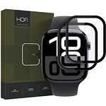 Hofi Hybrid Pro+ Хибридно стъкло 2бр. за Apple Watch 10 (46 мм) Черно