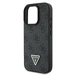 Кейс GUESS hardcase Leather 4G Triangle Strass GUHCP16XP4TDPK за iPhone 16 Pro Max черен